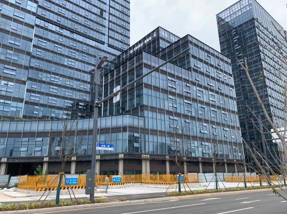 光谷商务区智慧灯杆实拍（9路EPC项目）