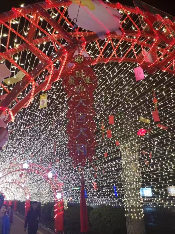 珠海吉大街道春节亮化实景