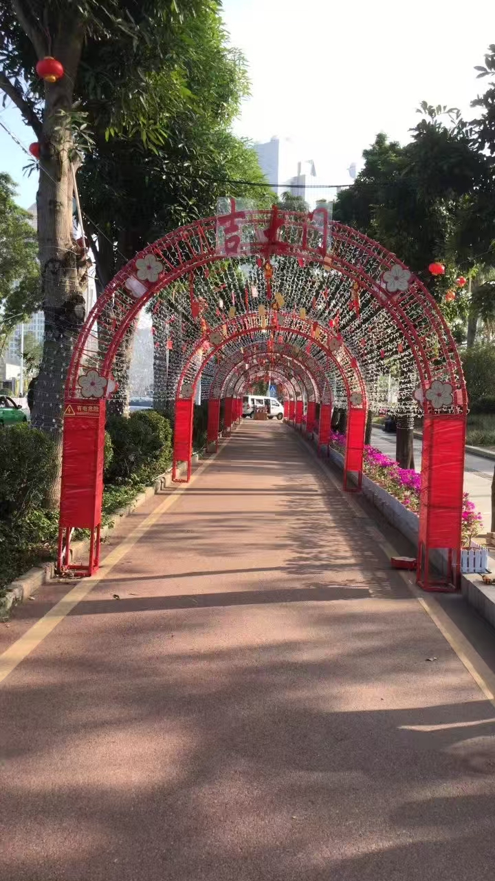 珠海吉大街道春节亮化实景