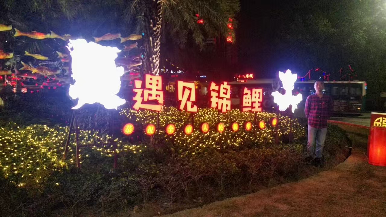 珠海前山街道春节亮化实景